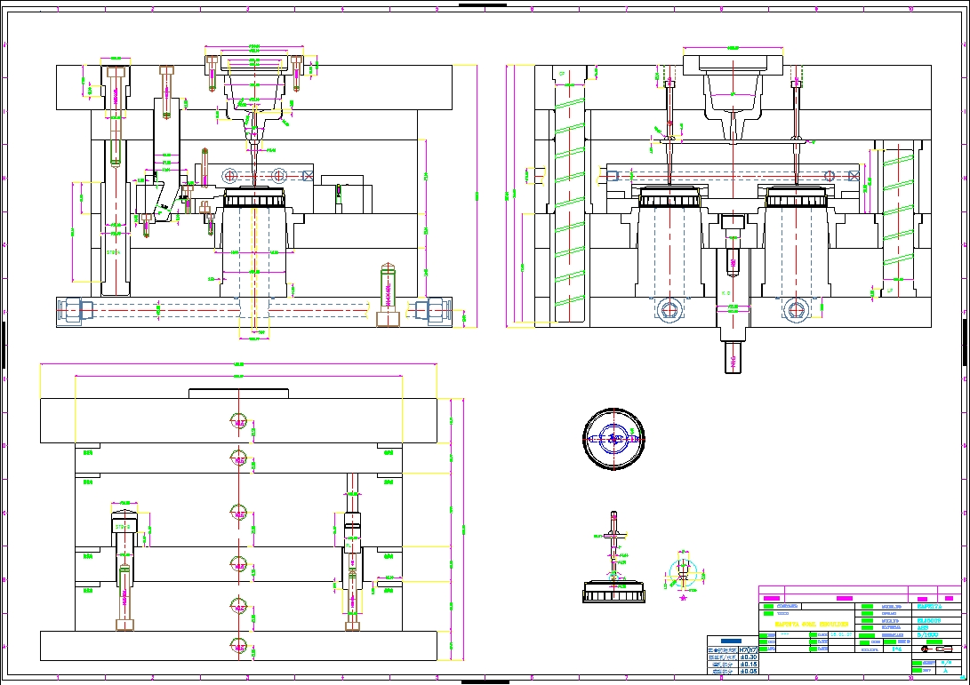 2.模具組立圖側視圖