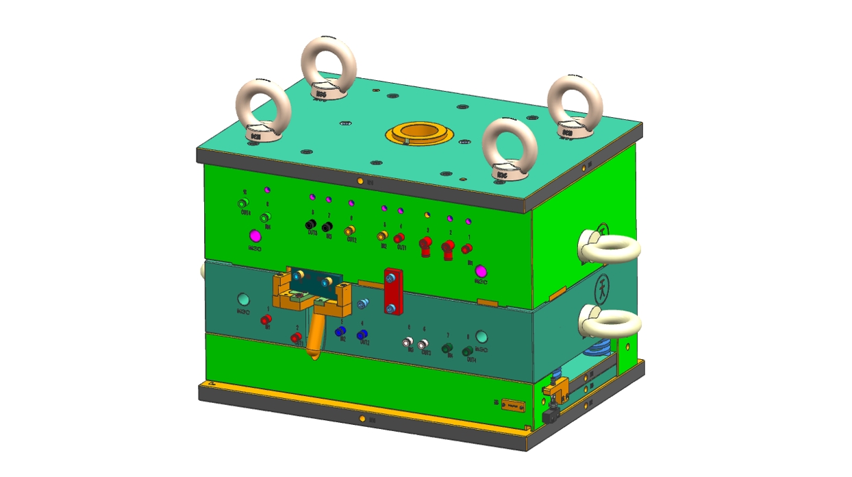 全3D出口模具設(shè)計(jì)米思米misumi標(biāo)準(zhǔn)